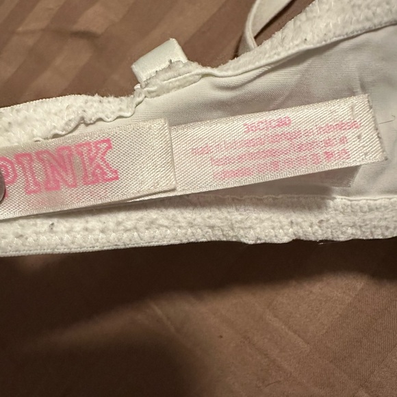 2 White Victoria's Secret PINK push-up bras 36C - Picture 2 of 3